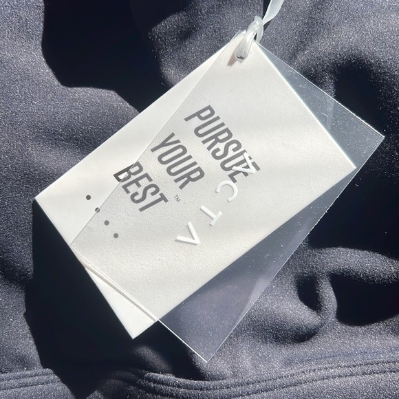 NWT ACTA Long Sleeve Crop Shirt - Black - Picture 4 of 5